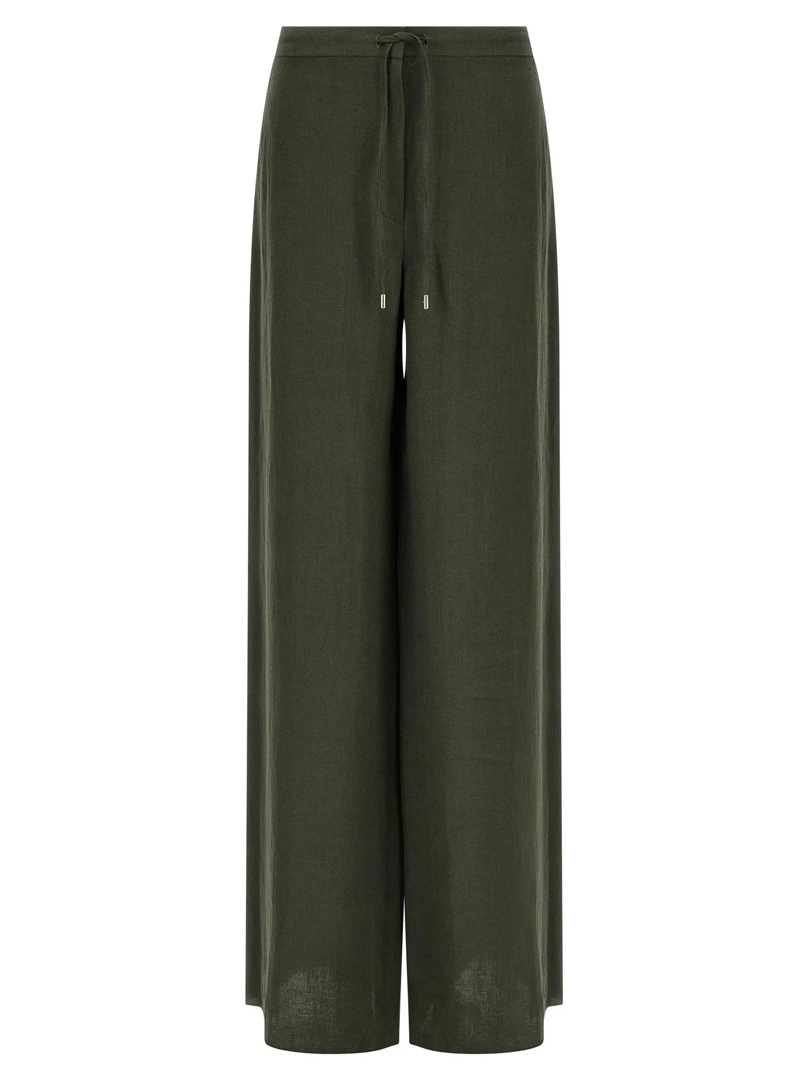 Max Mara Bicolor Linen Casual Pants