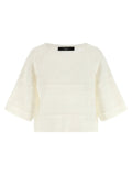 Max Mara White Cotton Cardigan
