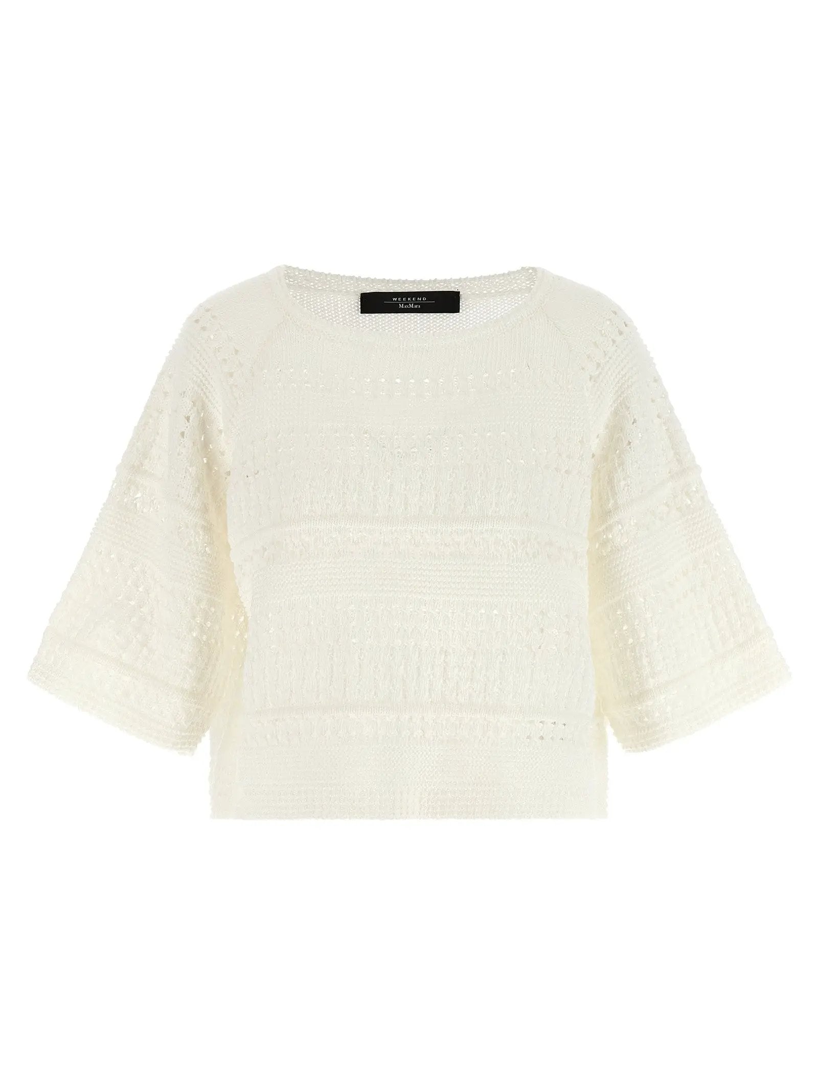 Max Mara White Cotton Cardigan
