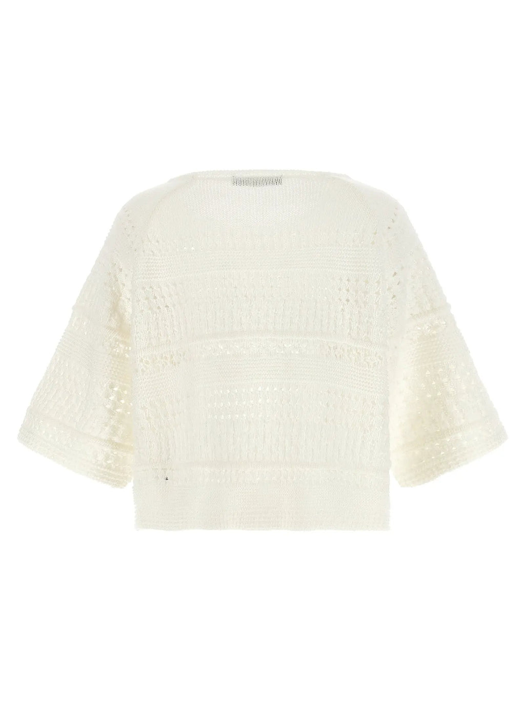 Max Mara White Cotton Cardigan