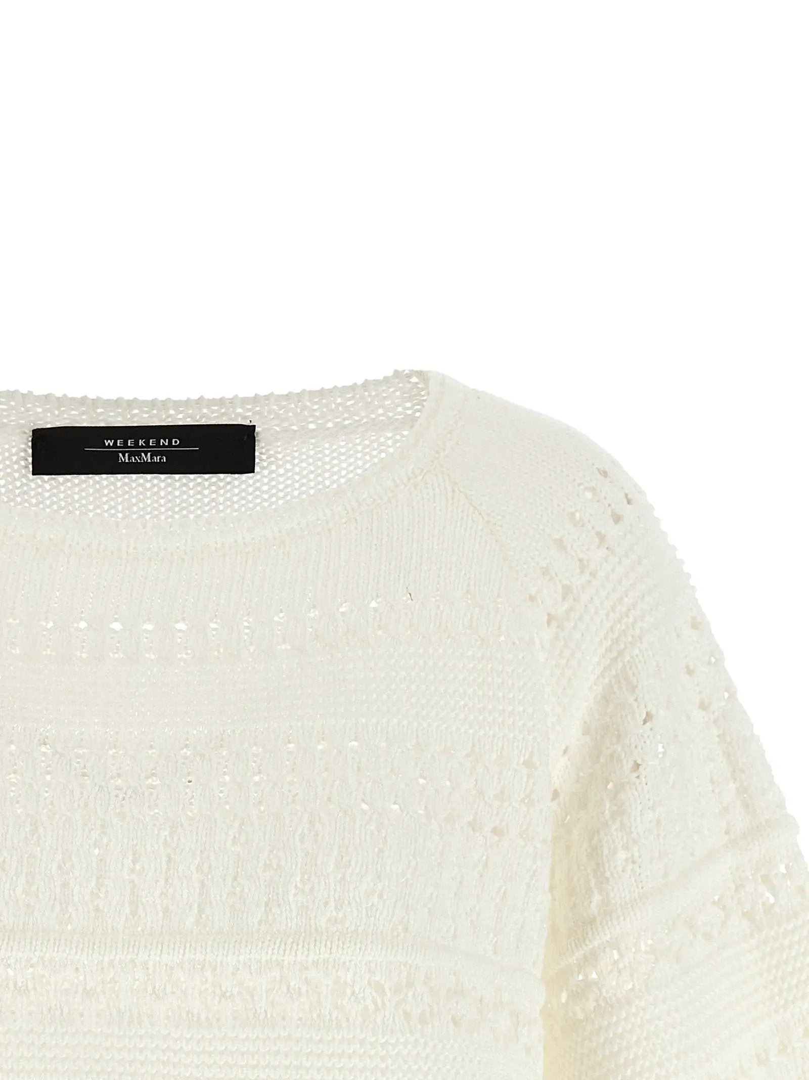 Max Mara White Cotton Cardigan