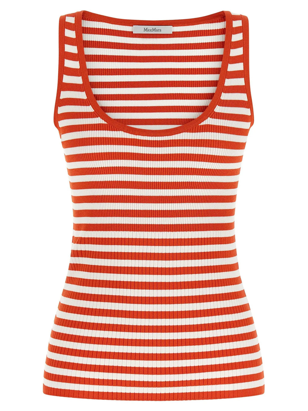 Max Mara Multicolor Viscose Sleeveles T-Shirt