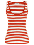 Max Mara Multicolor Viscose Sleeveles T-Shirt