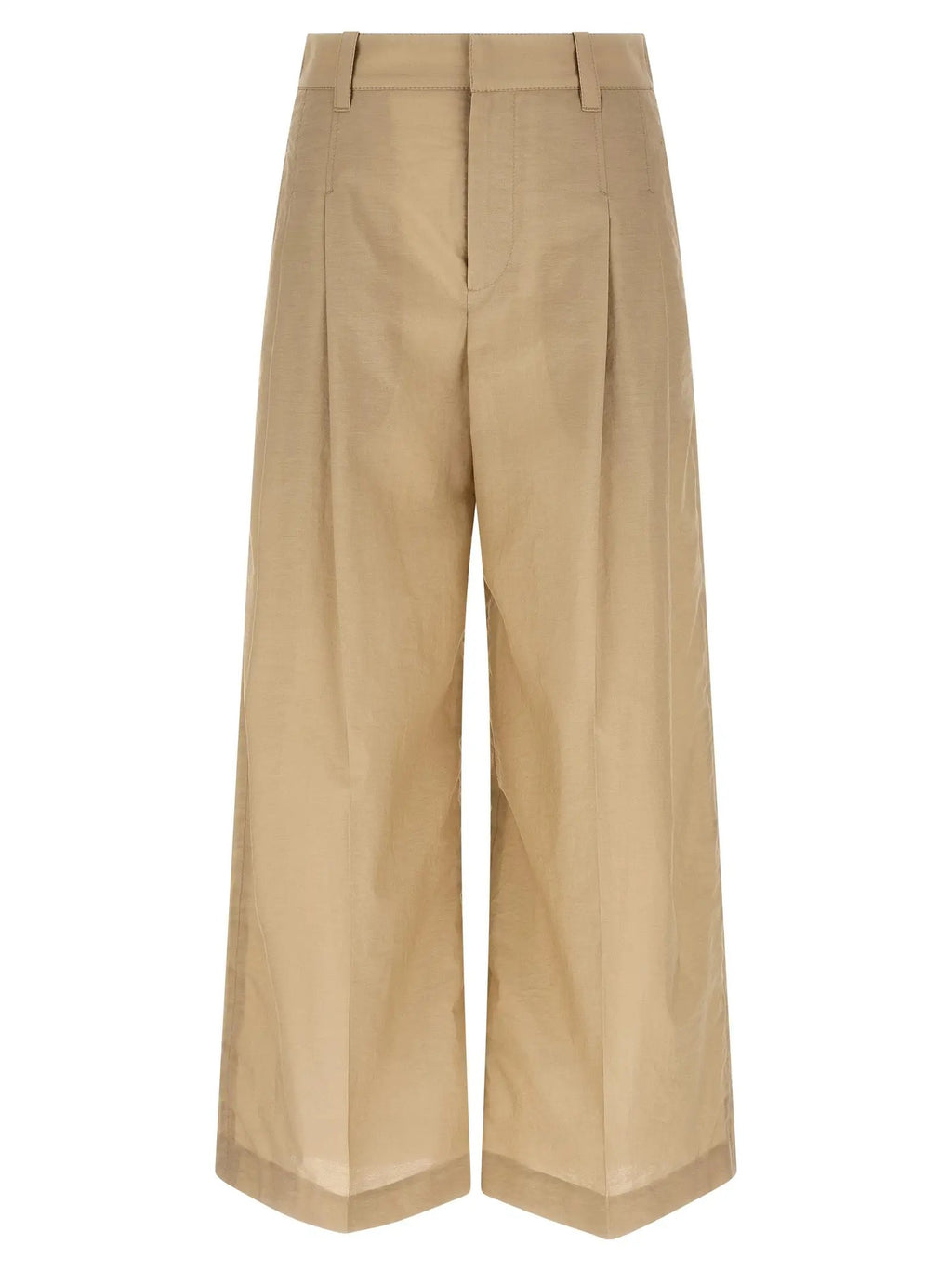 Brunello Cucinelli Beige Cotton Casual Pants