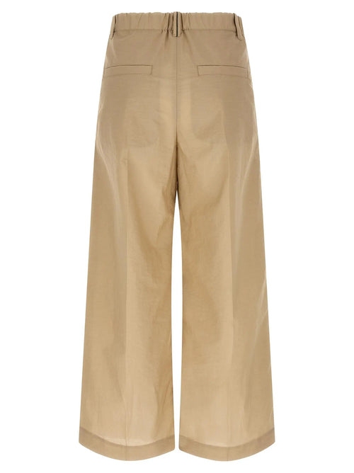 Brunello Cucinelli Pantalon décontracté en coton beige