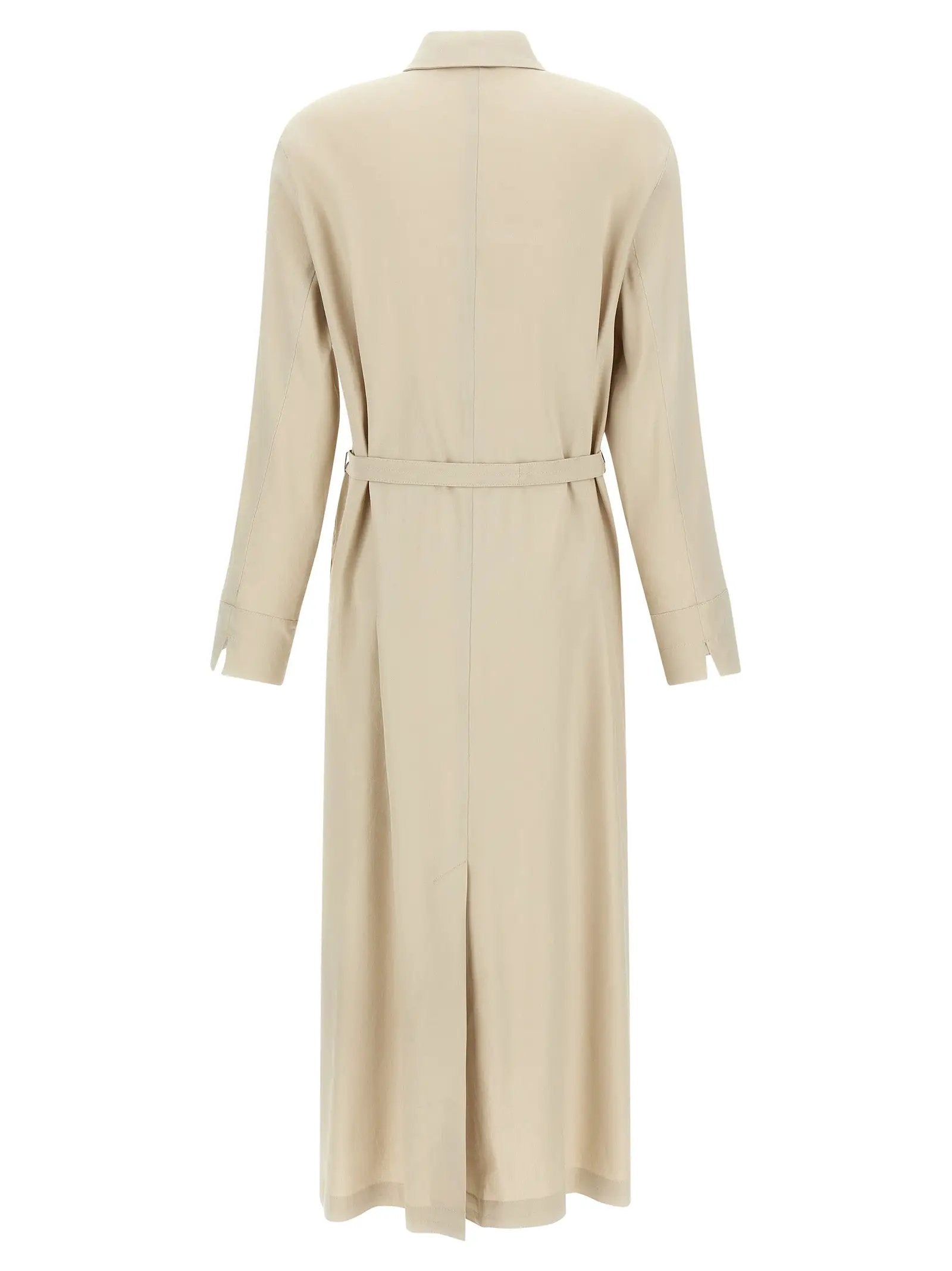 Max Mara Beige Linen Long Dress
