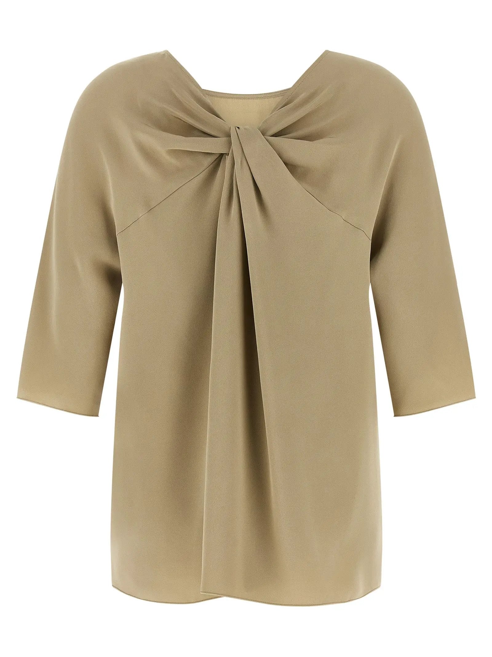 Max Mara Beige Silk Blouse