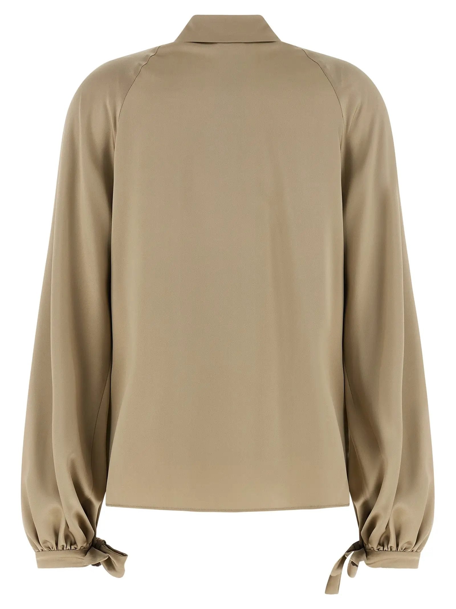 Max Mara Beige Silk Blouse
