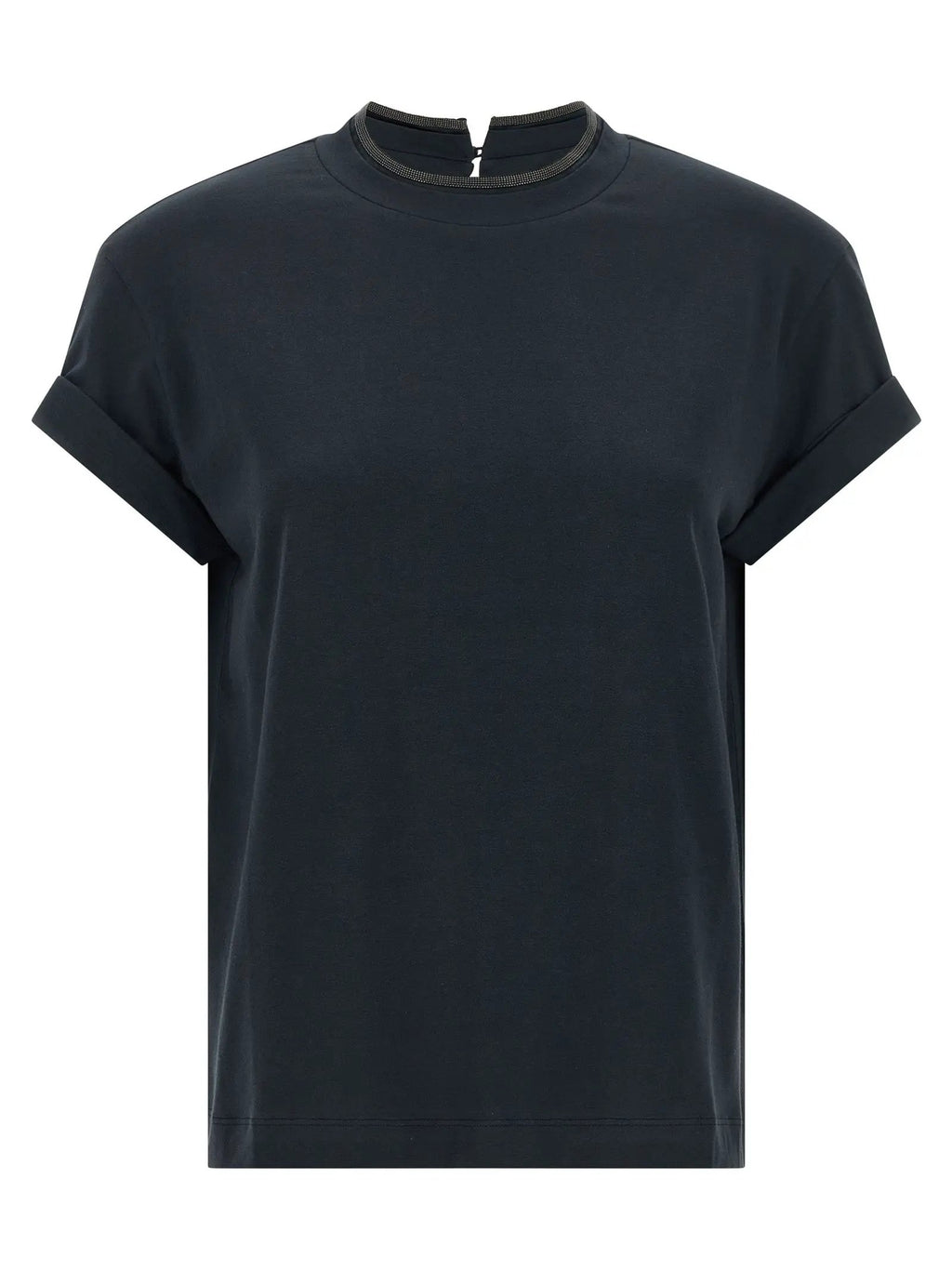 Brunello Cucinelli Blue Cotton T-Shirt