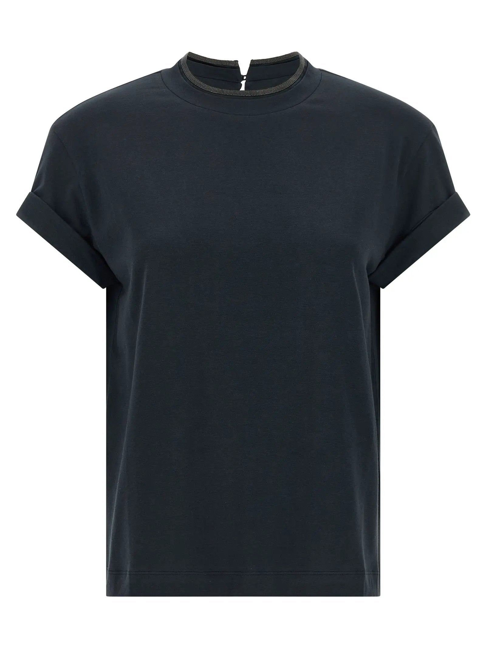Brunello Cucinelli Blue Cotton T-Shirt