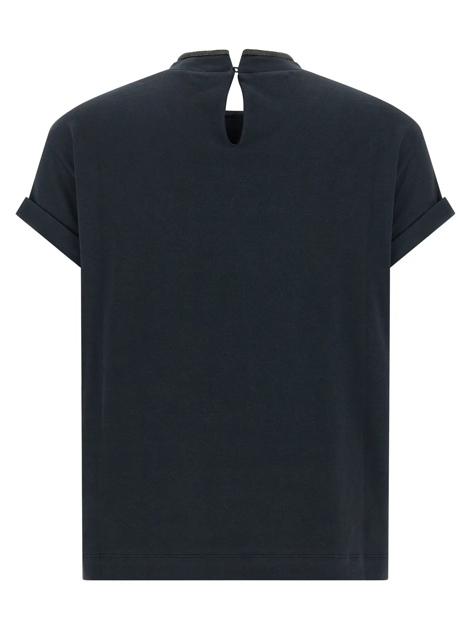 Brunello Cucinelli Blue Cotton T-Shirt
