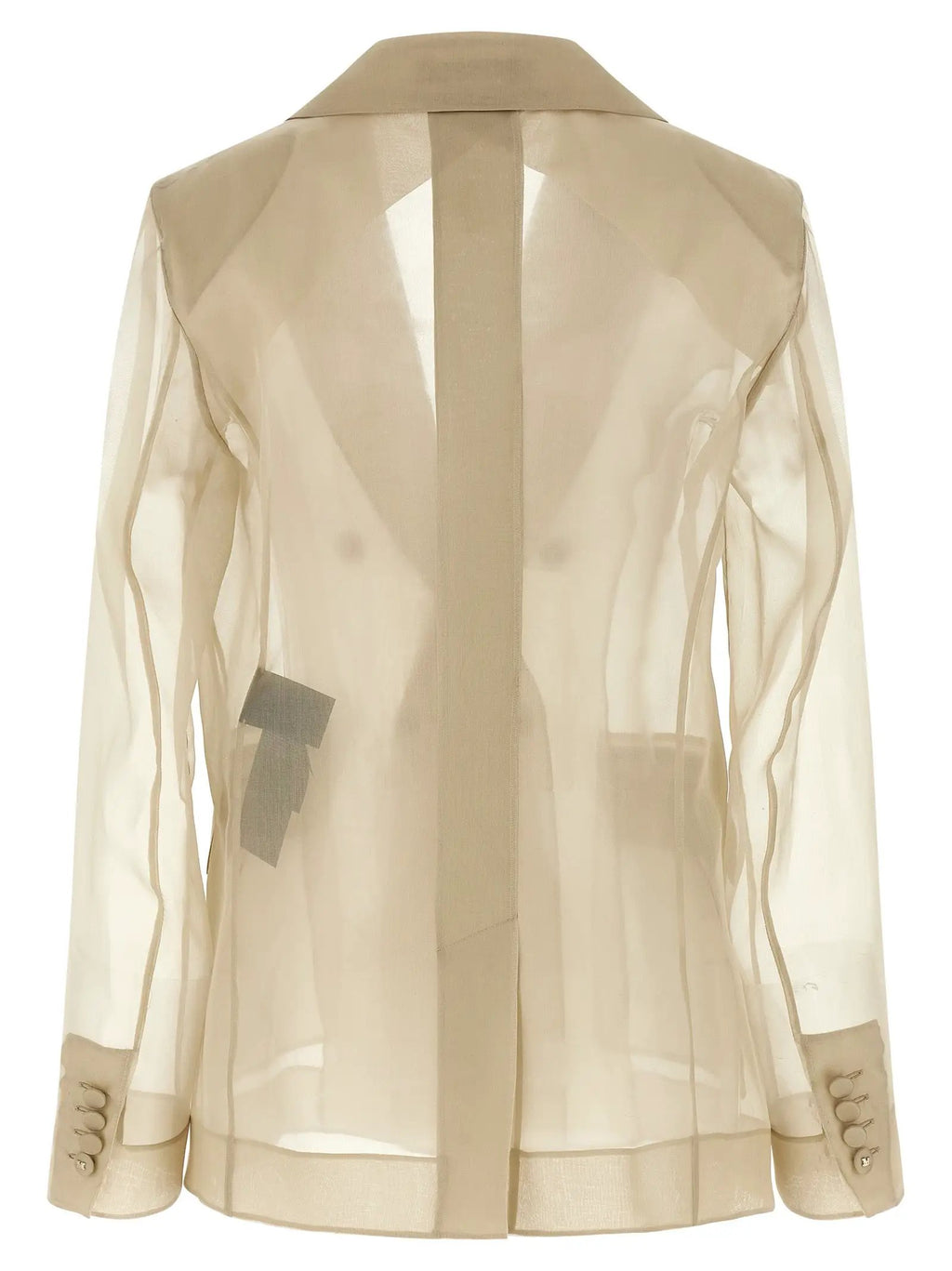 Max Mara Beige Silk Blazer