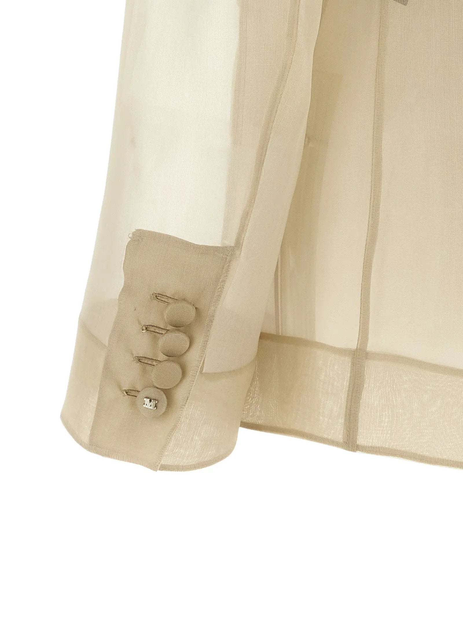 Max Mara Beige Silk Blazer