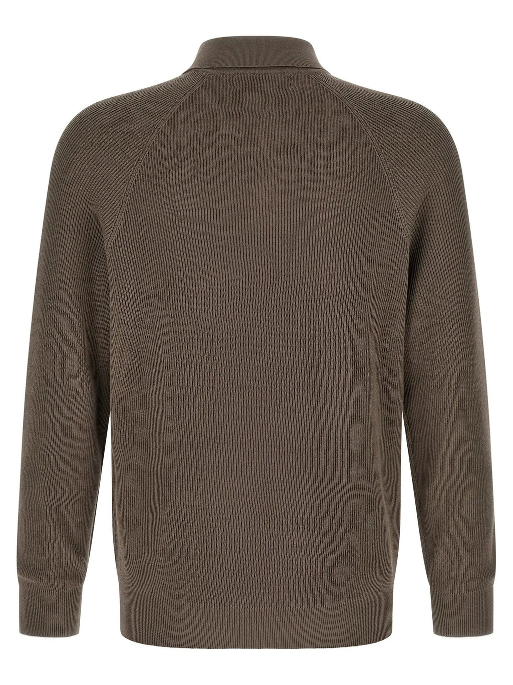 Brunello Cucinelli Brown Cotton Polo Shirt