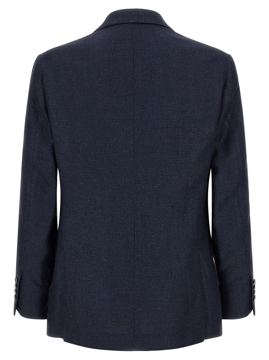 Brunello Cucinelli Blue Silk Two-Piece Suit