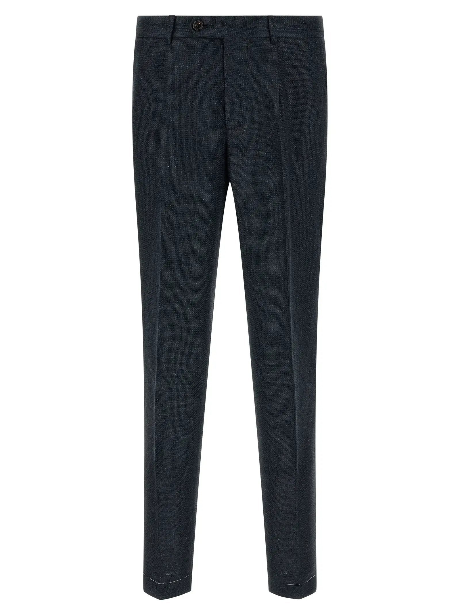 Brunello Cucinelli Blue Silk Two-Piece Suit