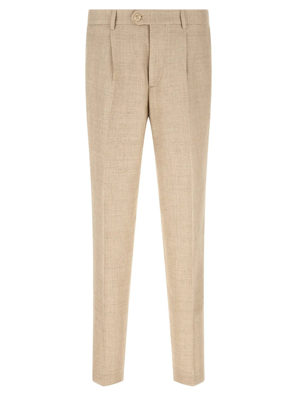 Brunello Cucinelli Beige Silk Two-Piece Suit
