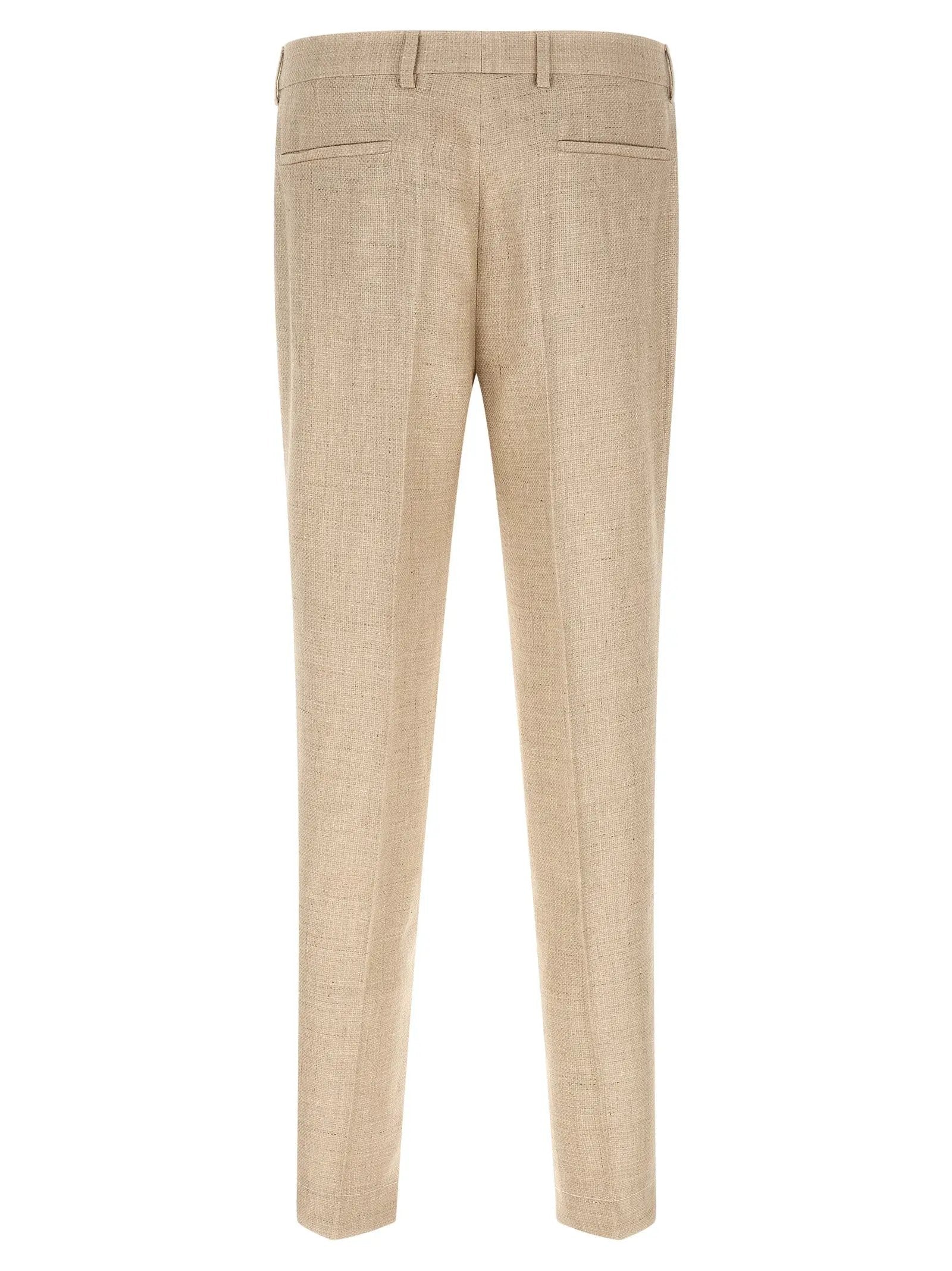 Brunello Cucinelli Beige Silk Two-Piece Suit