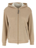 Brunello Cucinelli Beige Cotton Hoodie