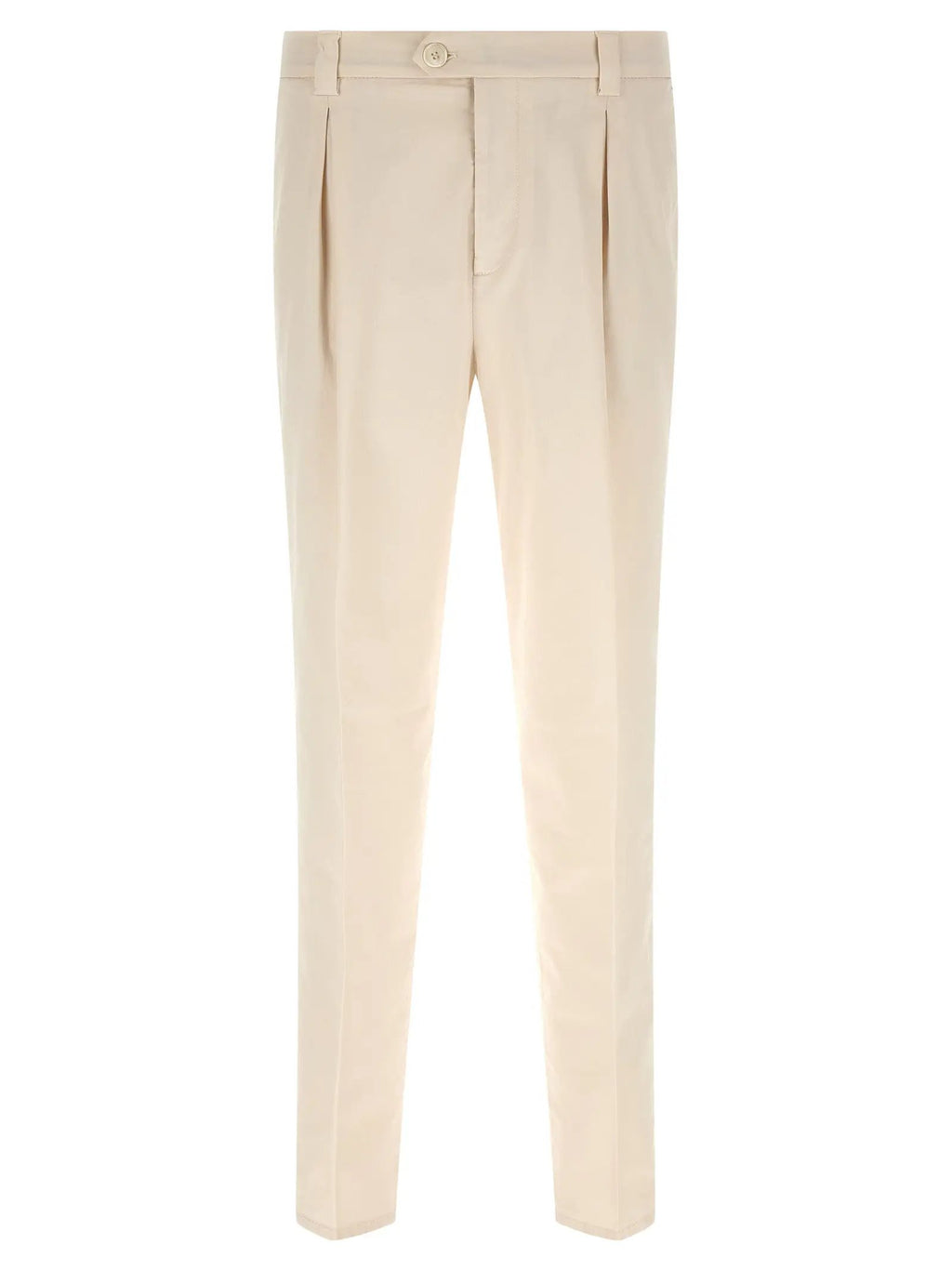 Brunello Cucinelli White Cotton Casual Pants