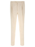Brunello Cucinelli White Cotton Casual Pants