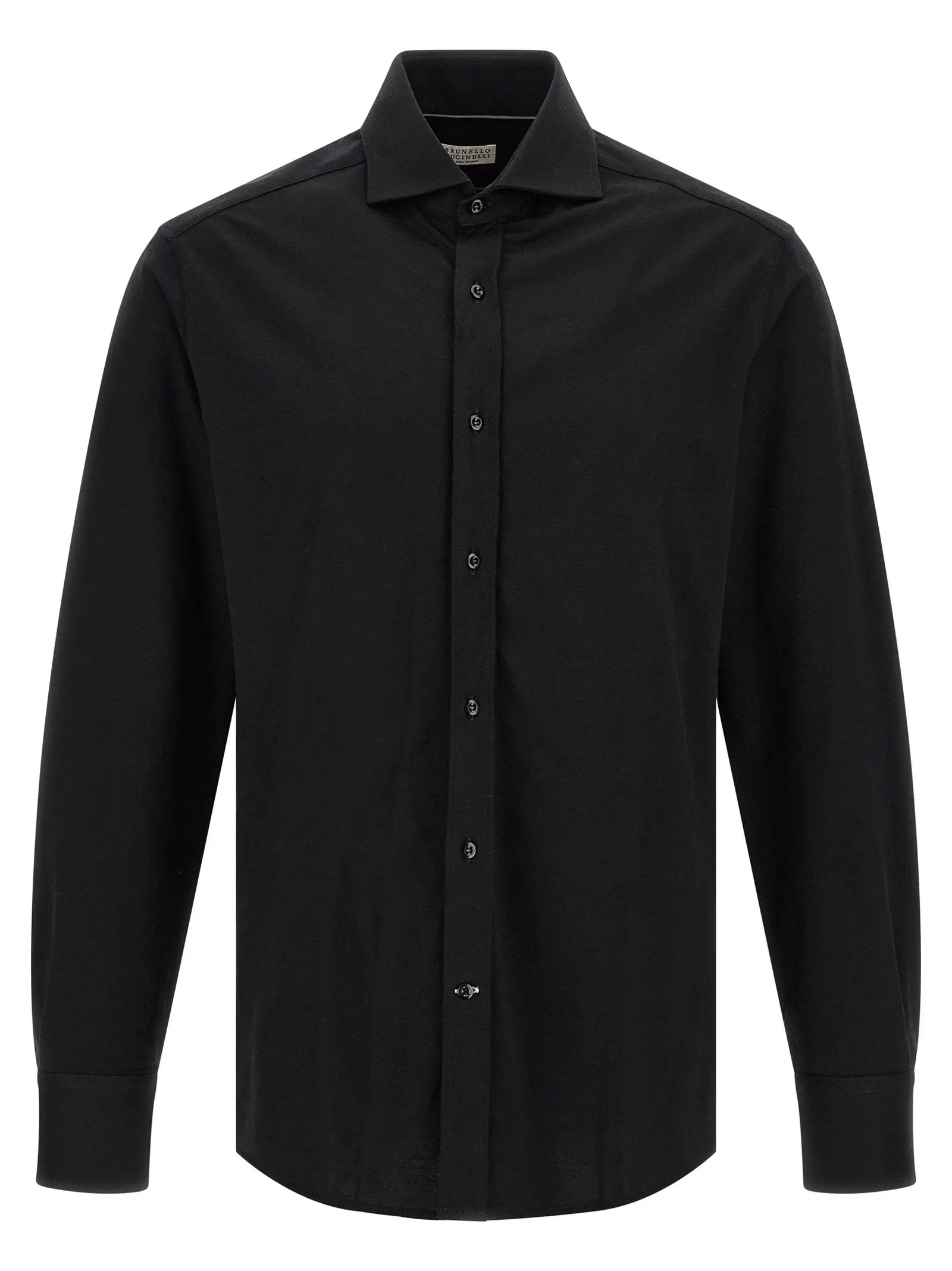 Brunello Cucinelli Black Cotton Blouse