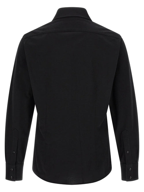 Brunello Cucinelli Black Cotton Blouse
