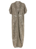 Brunello Cucinelli Brown Linen Cardigan