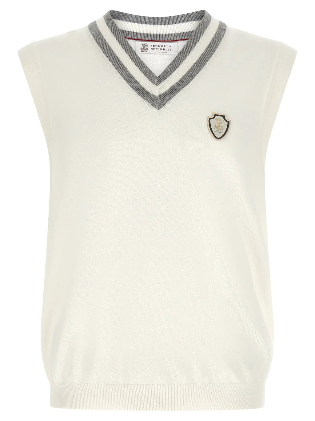 Brunello Cucinelli White Cotton Sweatshirt