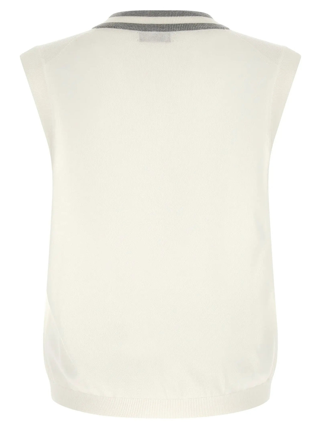 Brunello Cucinelli White Cotton Sweatshirt