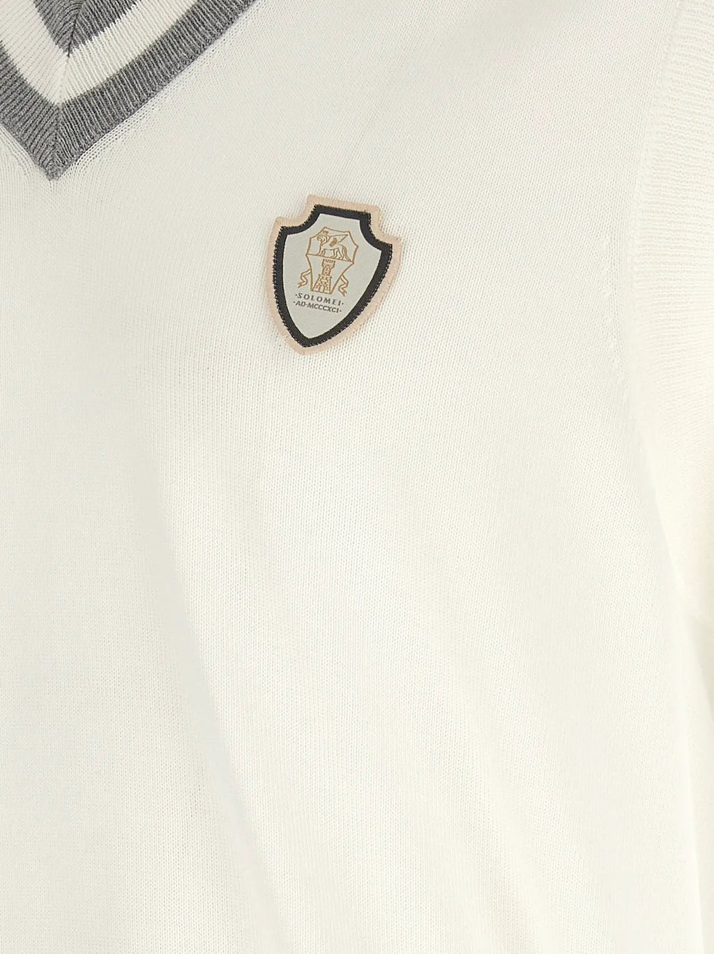 Brunello Cucinelli White Cotton Sweatshirt