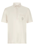 Brunello Cucinelli White Virgin Wool Polo Shirt