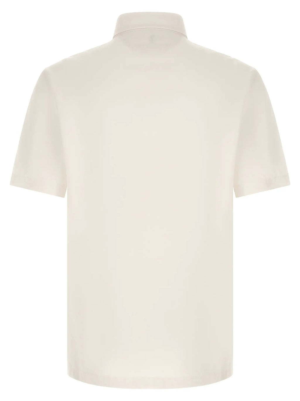 Brunello Cucinelli White Virgin Wool Polo Shirt