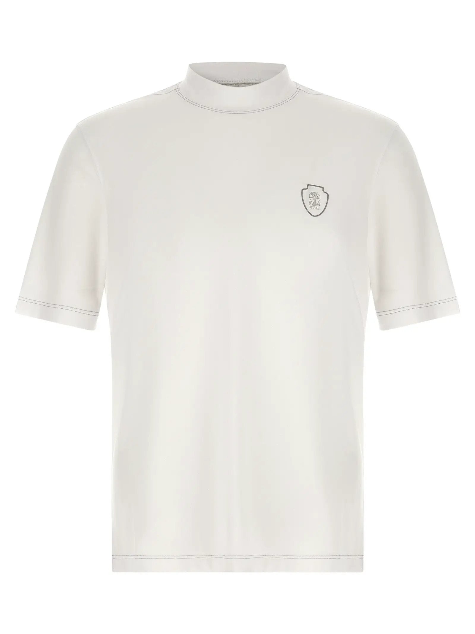 Brunello Cucinelli White Polyamide T-Shirt