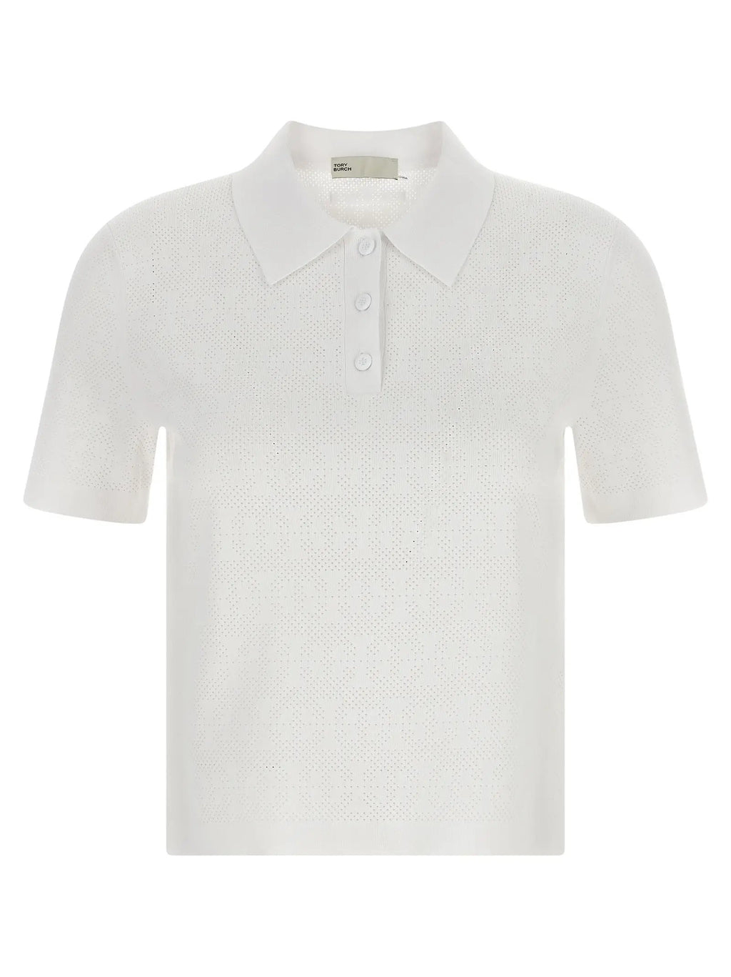 Tory Burch White Viscose Polo Shirt