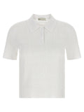 Tory Burch White Viscose Polo Shirt