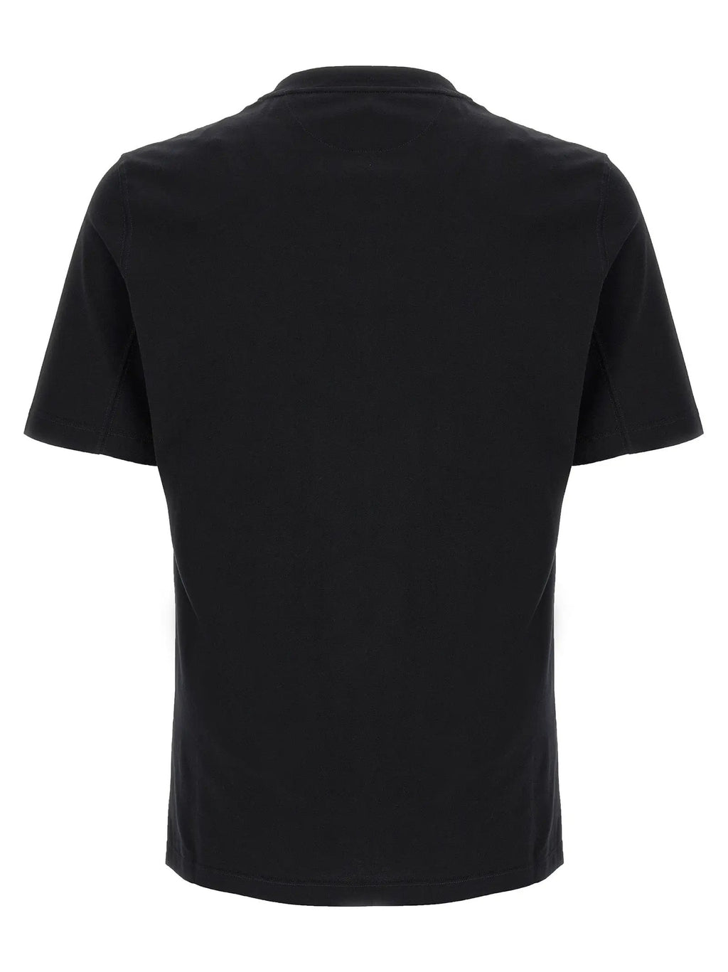 Brunello Cucinelli Black Cotton T-Shirt