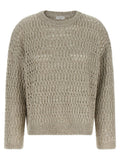 Brunello Cucinelli Beige Linen Cardigan