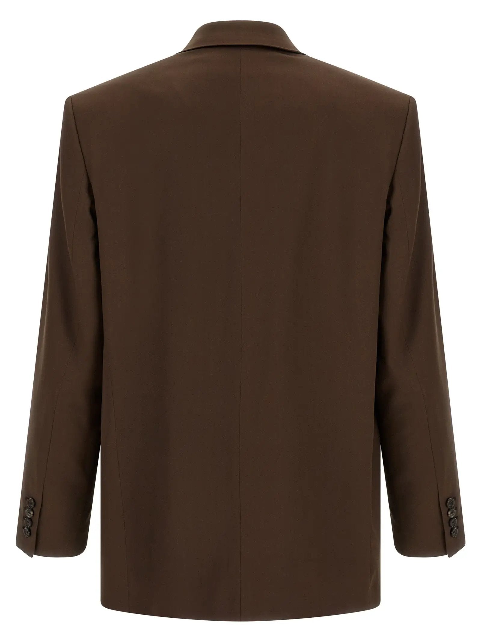 Saint Laurent Brown Silk Blazer