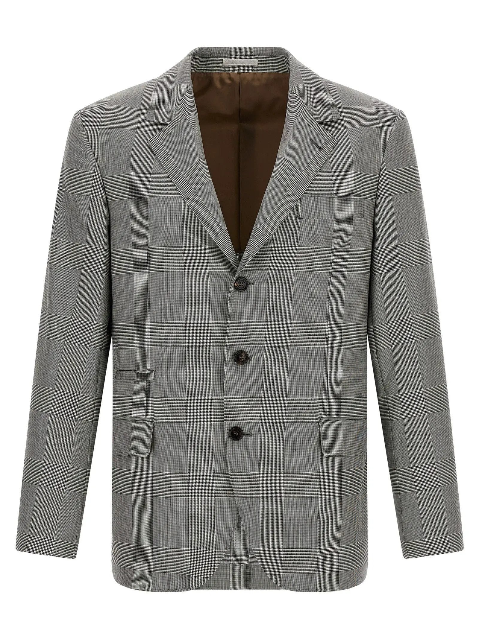 Brunello Cucinelli Gray Virgin Wool Blazer
