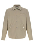 Brunello Cucinelli Gray Polyester Full-Length Jacket