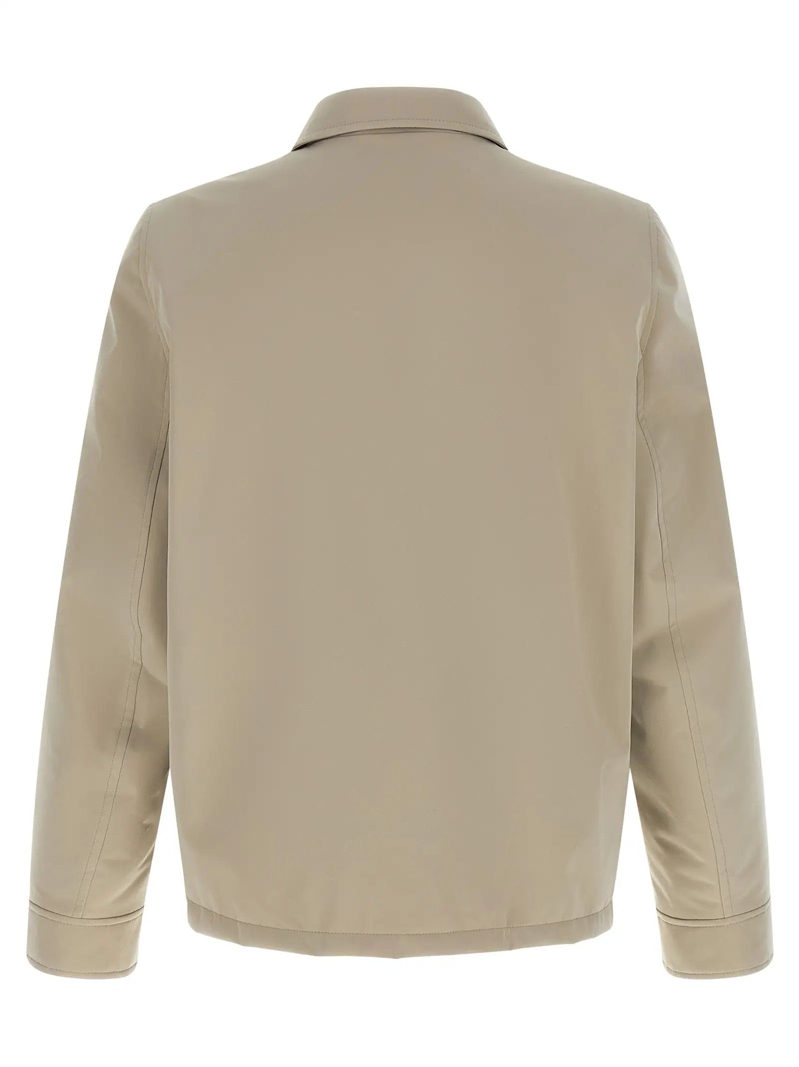 Brunello Cucinelli Gray Polyester Full-Length Jacket