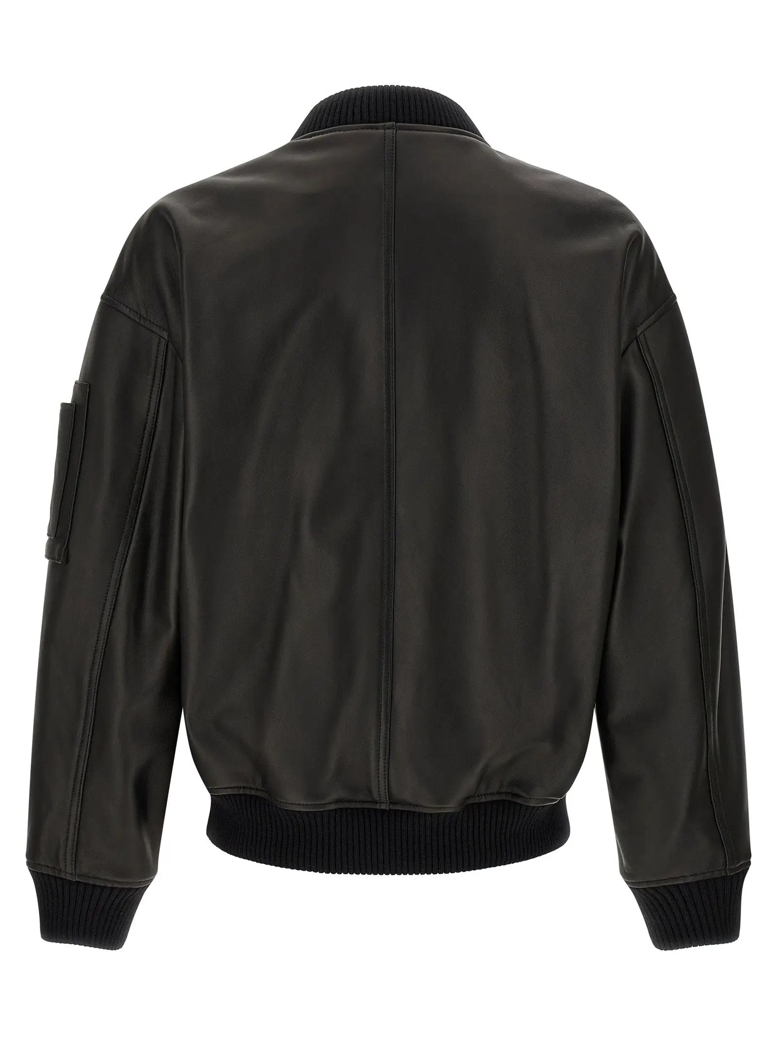 Dsquared² Black Leather Leather Jacket