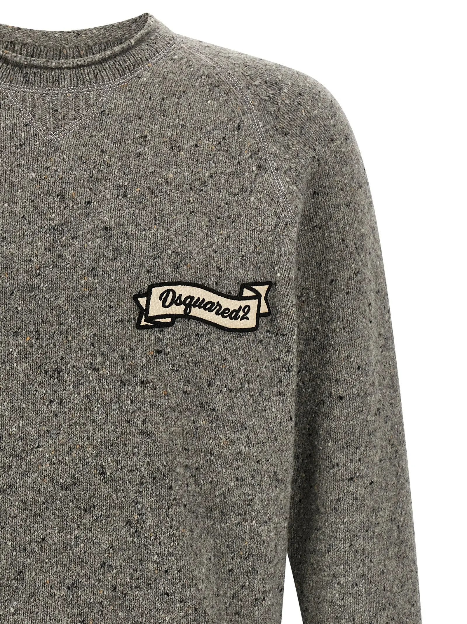 Dsquared² Gray Wool Cardigan