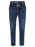 Dsquared² Blue Cotton Straight-Leg Jeans