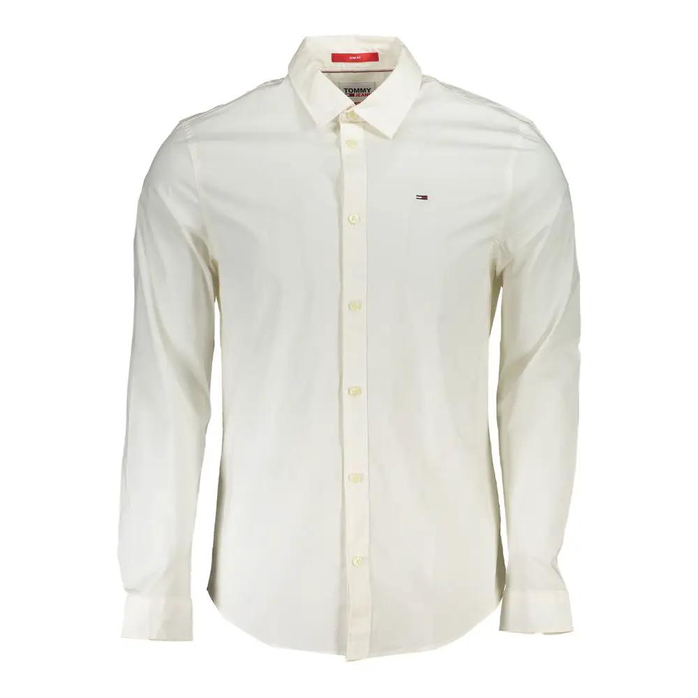 Tommy Hilfiger White Cotton Men's Shirt