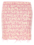 Vetements Multicolor Merino Wool Long Skirt