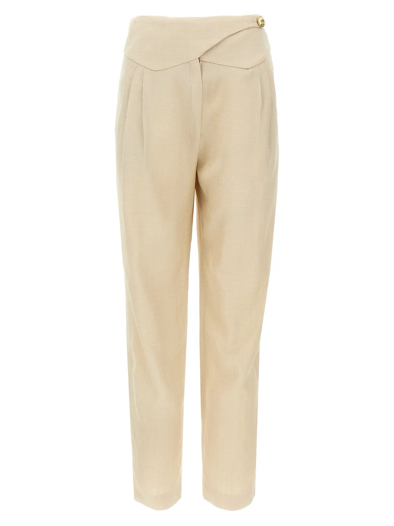 Blazé Milano Beige Viscose Dress Pants