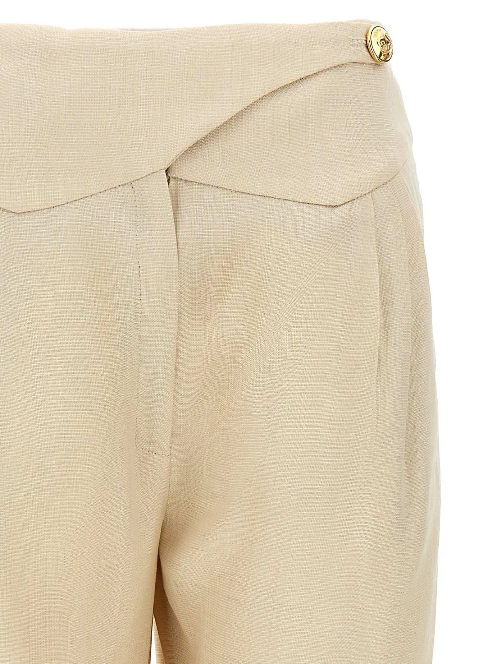 Blazé Milano Beige Viscose Dress Pants