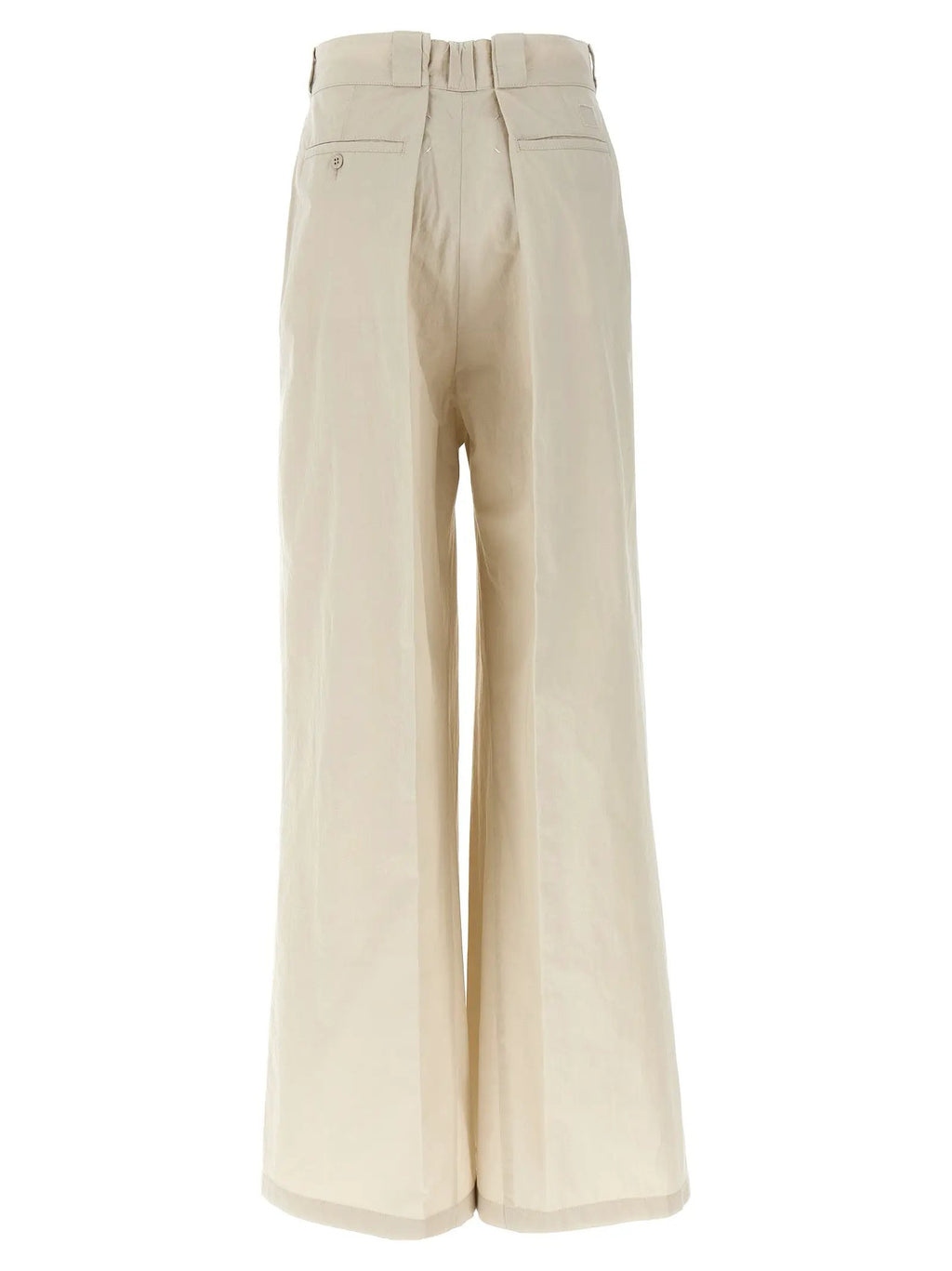 Maison Margiela Beige Cotton Casual Pants